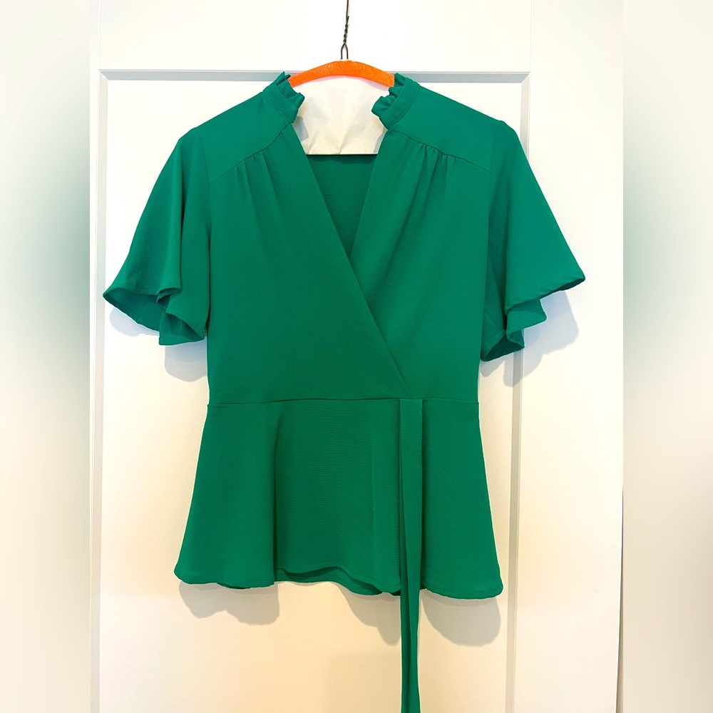 Beautiful Classic Green Blouse